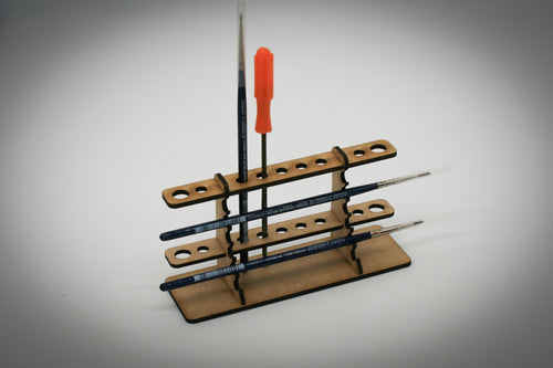 Brush holder rack for hobby model painting DIY