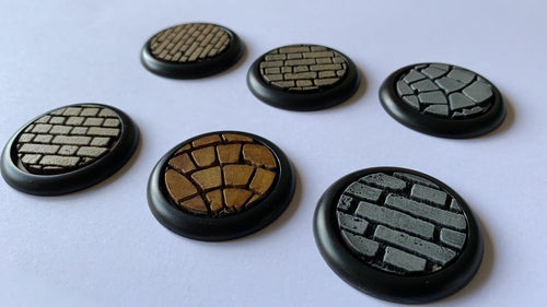 Base Inserts for for Warmachine/Hordes, Malifaux, Dark Age, Wrath of Kings, and other round lipped skirmisher model bases.