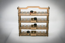 Load image into Gallery viewer, Vertical Paint storage rack for model painting, compatible with several vendors as Citadel/Army Painter/Vallejo DIY
