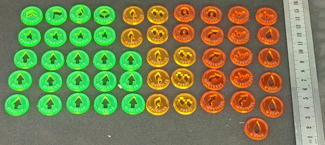 Infinity Tokens Starter Set N4 ecologic mdf or colorful acrylic